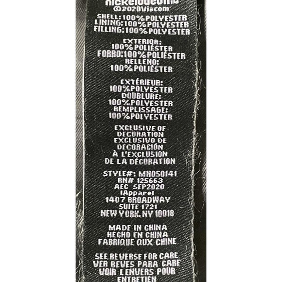 Members Only x Nickelodeon SpongeBob Puffer Jacket Full Zip Mens medium new D25 - Picture 5 of 6